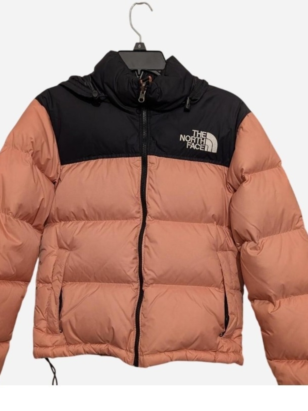 Pre-owned The North Face women' Pink and Black Down Puffer Jacket
